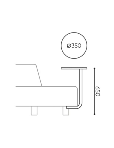 Dimensions du canapé Nubi - Nubi
