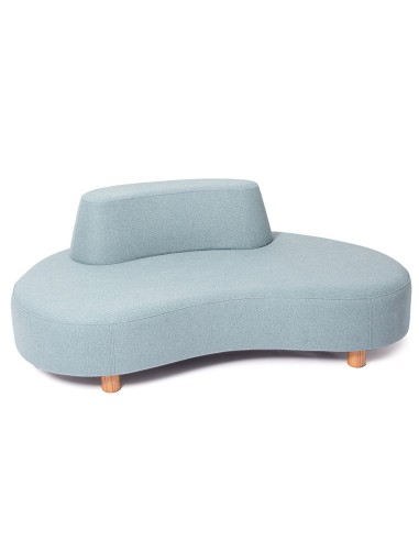 Canapé Nubi bleu clair design organique - Nubi