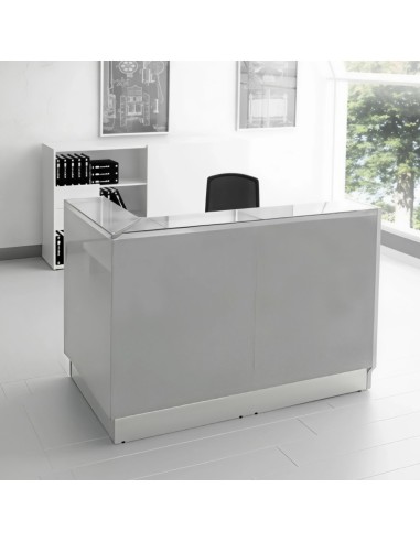 Meuble de réception gris dans pièces lumineuse