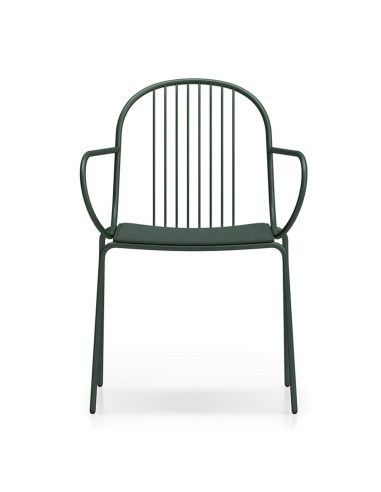 Chaise Diane métal noir, vue de côté - Diane