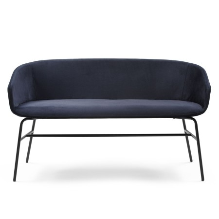 Banquette Ox:co noire, vue de face - Ox:co