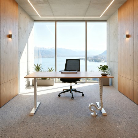 Bureau électrique réglable en hauteur Start-up 180x80 cm pour espace de direction moderne