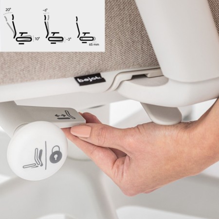 Système de réglage lombaire du fauteuil ergonomique Belt BE 102