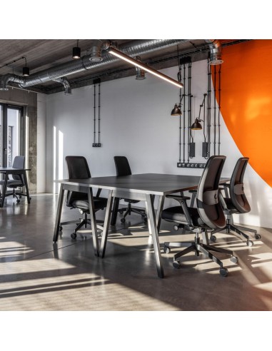 Chaise de bureau en espace de travail proffessionnel - noir, classique et confortable BELT