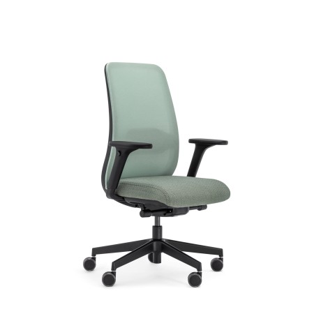 Fauteuil de travail Belt BE 102 Black avec accoudoirs réglables et assise rembourrée