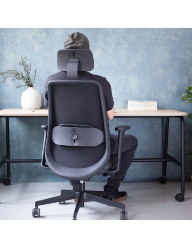 Ambiance de bureau contemporaine avec mobilier ergonomique Belt BE 103 noir
