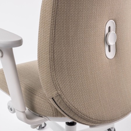 Chaise Belt BE 1T pour un bureau design au mobilier clair et minimaliste soutien du dos