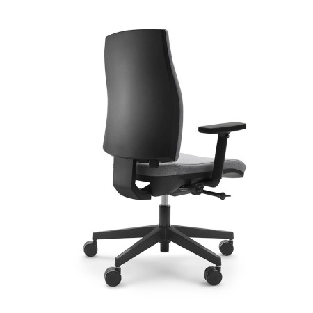 Fauteuil de bureau ergonomique Corr CJ 102 noir avec accoudoirs réglables