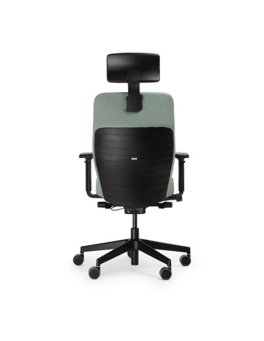 Chaise de bureau Dual DU 103 noire – finition mate et revêtement tissu haute résistance dos