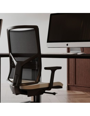 Bureau contemporain avec chaise de bureau Eleven noire et mobilier minimaliste