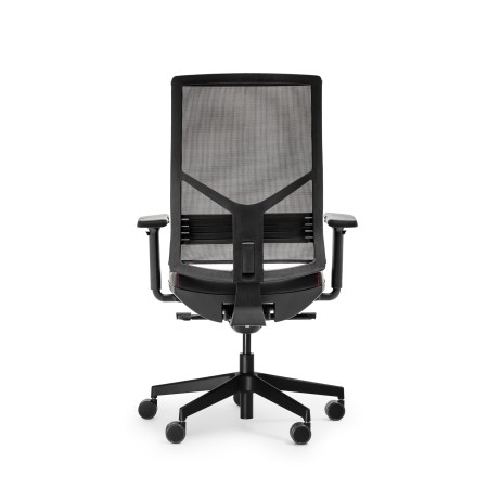 Fauteuil Eleven EL 102 noir – design minimaliste avec assise réglable dos