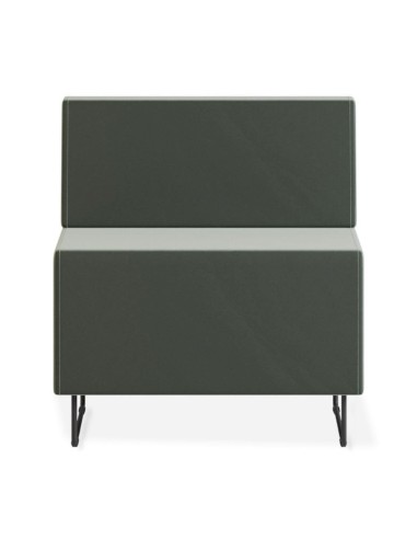 Panneau acoustique haut tapissé gris foncé pour séparation d’espace. - Quadra