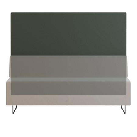 Banquette verte minimaliste pour zones d’attente ou coworking. - Quadra