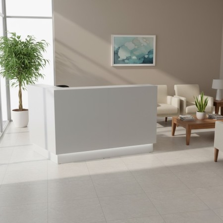 Meuble de réception turquoise avec led intégrée 2