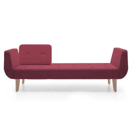 Canapé rouge compact au design élégant et épuré. - U Floe