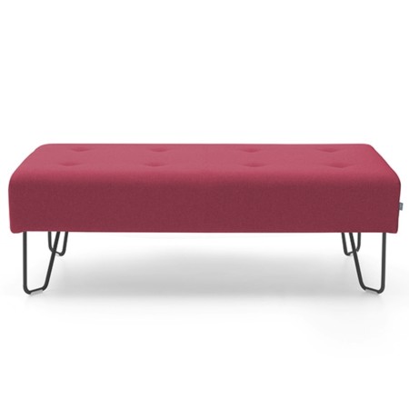 Pouf rouge rectangulaire assorti à la collection. - U Floe