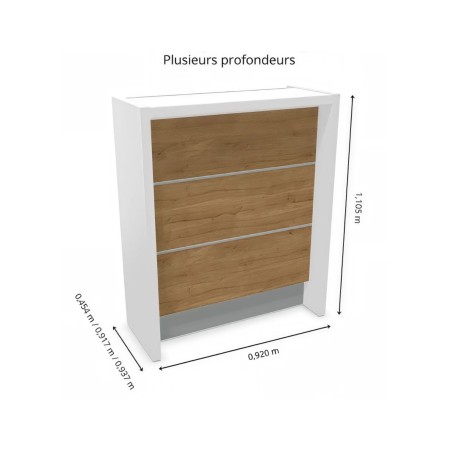 Dimensions avec plusieurs profondeurs possible