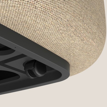 Détail de la base noire d’un module bouclé beige. - Jelly