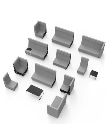 Vue d’ensemble des modules de la gamme Voo Voo High en différentes configurations. - Voo Voo High