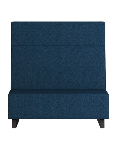 Fauteuil Voo Voo High bleu foncé, dossier haut et assise rembourrée confortable. - Voo Voo High