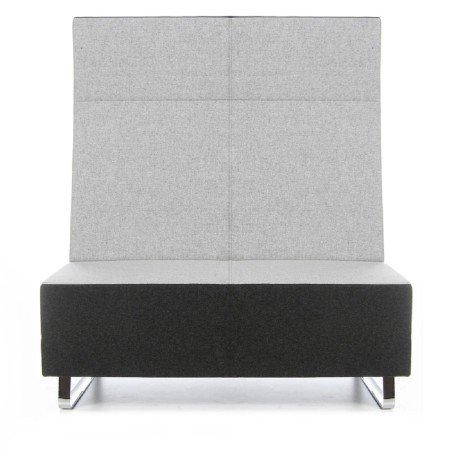 Fauteuil acoustique Voo Voo High gris clair avec dossier haut pour plus d’intimité. - Voo Voo High