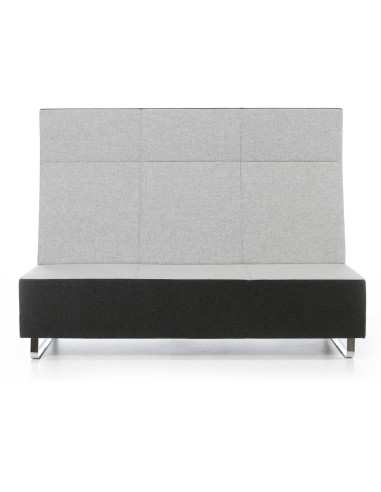 Fauteuil Voo Voo High gris clair avec dossier haut et accoudoirs discrets. - Voo Voo High