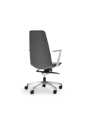 fauteuil professionnel design sur roulettes LUMI de dos