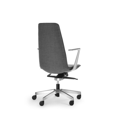 fauteuil professionnel design sur roulettes LUMI de dos