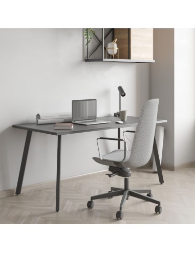 chaise de conférence LUMI sur moquette grise design de bureau minimaliste