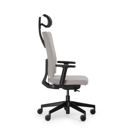Vue latérale du fauteuil de bureau réglable Mate MT 103