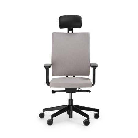Fauteuil de bureau noir ergonomique sur roulettes – modèle Mate MT 103