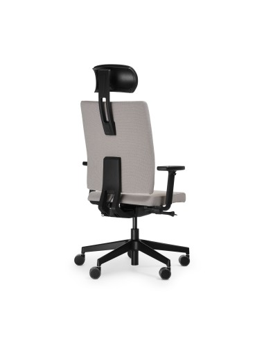 Fauteuil de bureau design avec support lombaire intégré et appui tête MATE