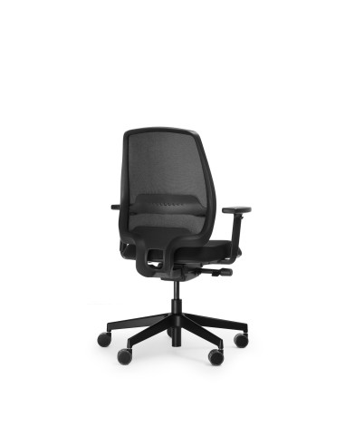 Fauteuil MOMO MO 102 Black – dossier en résille et structure noire