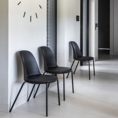 Chaise empilable Haali HL 215 avec assise rembourrée salle d'attente