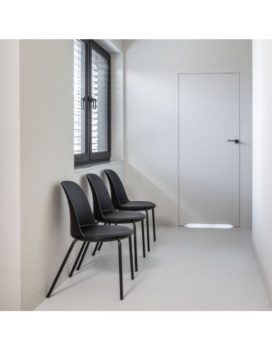 Chaise moderne en plastique recyclé pour espaces collaboratifs Haali