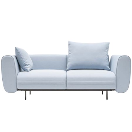 canapé 2 places bleu clair design contemporain – Lotus