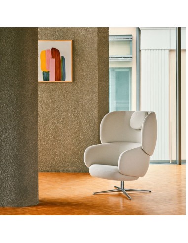 Fauteuil lounge pivotant avec appuie-tête intégré – Grand Grace