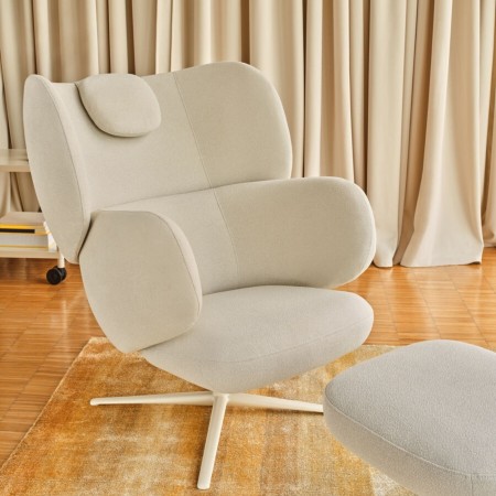 Fauteuil lounge pivotant avec appuie-tête intégré – Grand Grace