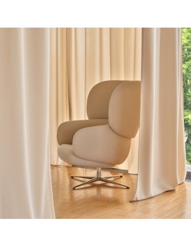 Fauteuil lounge pivotant avec appuie-tête intégré – Grand Grace