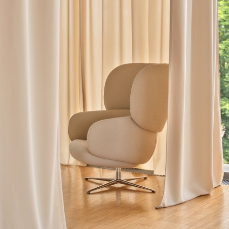 Fauteuil lounge pivotant avec appuie-tête intégré – Grand Grace