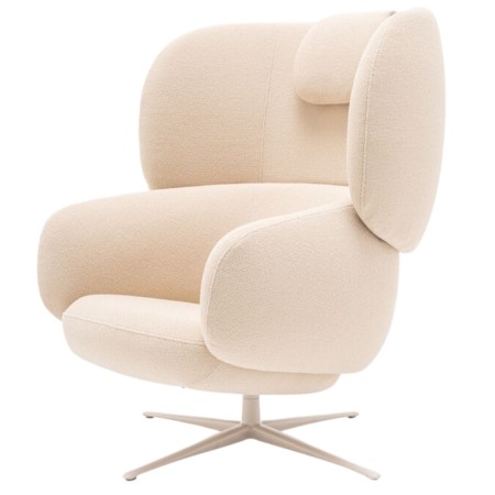 Fauteuil lounge pivotant avec appuie-tête intégré – Grand Grace