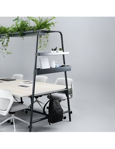 Table de réunion grand format avec hauteur à choix et étagères en option pour espaces pro -ROUND