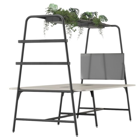 Table haute 2400x1400 mm ROUND – Design modulaire et mobile