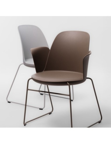 Mobilier de bureau écoresponsable – chaise HL 270 P en plastique recyclé et métal