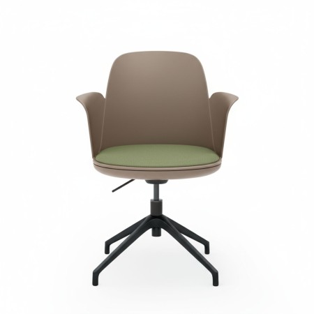 Chaise haali réglable taupe avec coussin pour un confort en salle de réunion