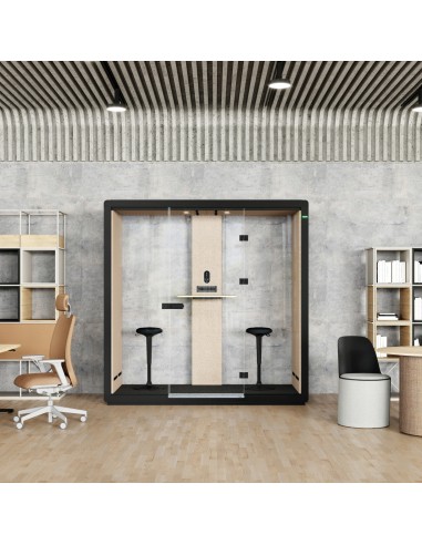 Cabine acoustique double Flathouse dans un open space moderne. - Flathouse