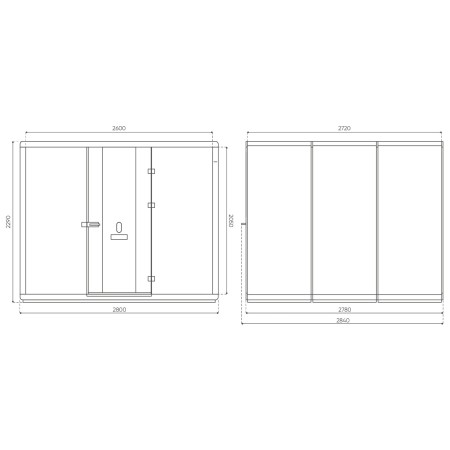 Illustration du niveau d’isolation acoustique renforcé de la cabine Flathouse à 34 dB. - Flathouse