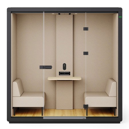 Cabine Flathouse double avec finitions bois et table centrale. - Flathouse