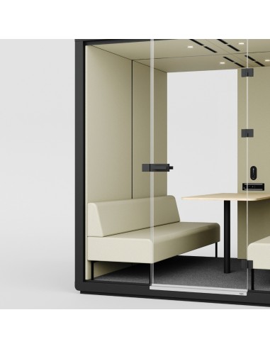 Détail du voyant lumineux signalant l’occupation de la cabine Flathouse. - Flathouse