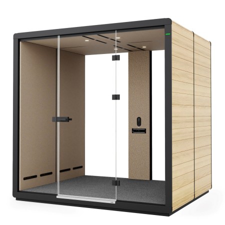 Cabine Flathouse pour deux personnes avec assises et table centrale. - Flathouse